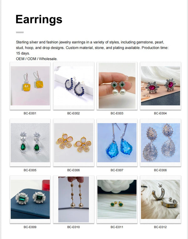 925 Sterling Silver & Colored Gemstone Design