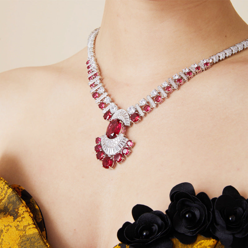 Textuality Celebrity Mermaid Necklace - 18K Gold Plated | Bo Cheng Jewelry - View 2
