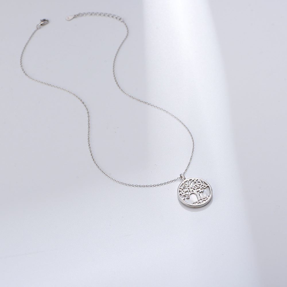 S925 Sterling Silver Tree of Life Pendant Necklace Women's European and American Cross-Border Access