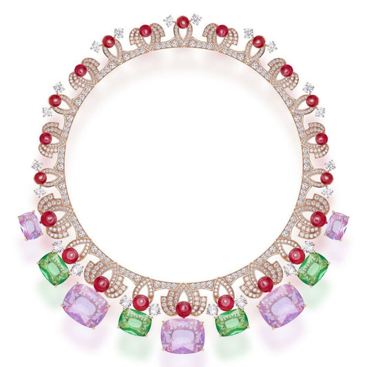 Wholesale Red Bead Lotus Necklace