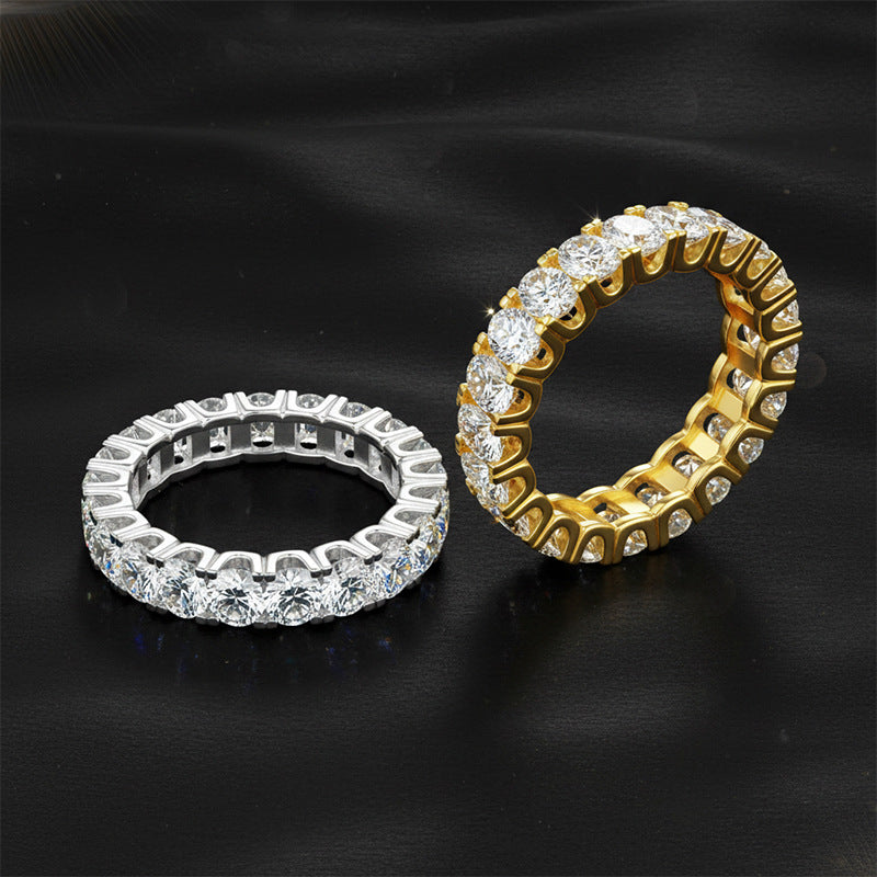 925 Silver 3.5mm Oval Ring | Moissanite or CZ