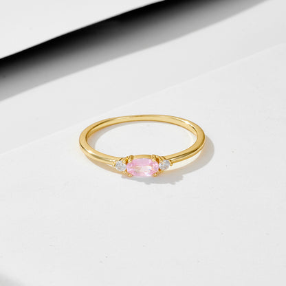 Wholesale 925 Sterling Silver Zircon Ring Ins Style Light Luxury