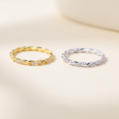 Wholesale 925 Sterling Silver Zircon Ring Niche Design Light Luxury