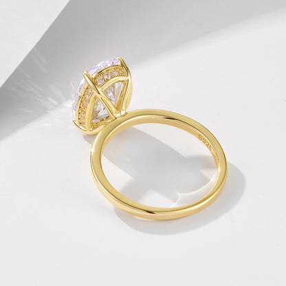 Wholesale 925 Sterling Silver Zircon Ring Oval Shape