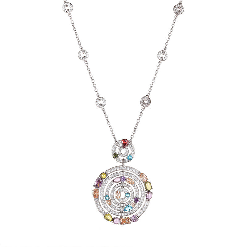 large color Necklace - 18K Gold Plated | Bo Cheng Jewelry - View 2