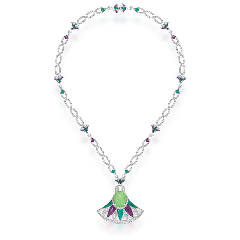 Colorful Snake Necklace - 18K Gold Plated | Bo Cheng Jewelry - View 2