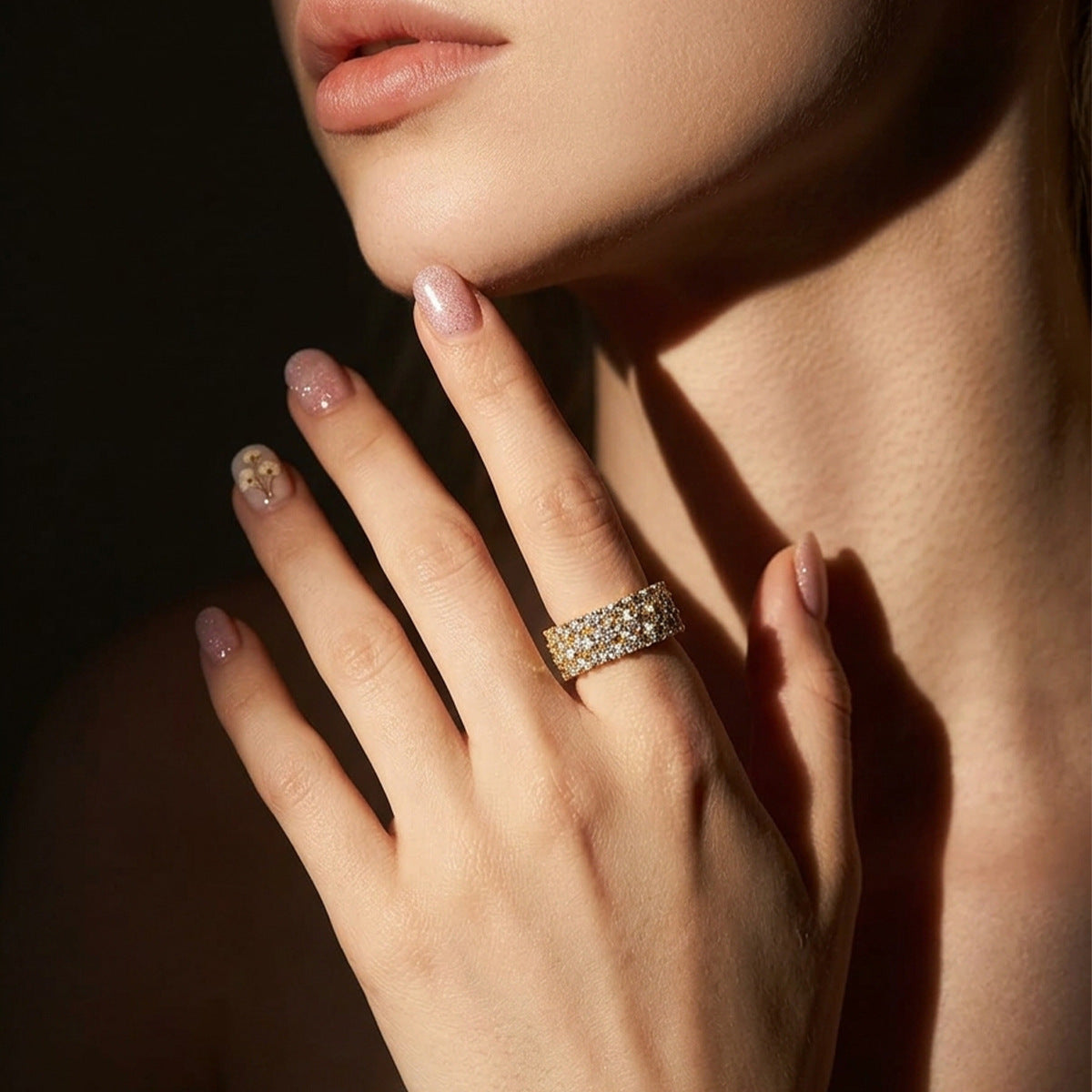 925 Silver Instagram Irregular Moissanite Ring | Moissanite or CZ