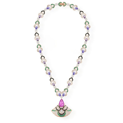 Wholesale  violet fan necklace