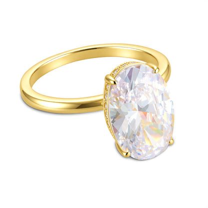 Wholesale 925 Sterling Silver Ice Flower Cut Zircon Ring Light Luxury Floral Design