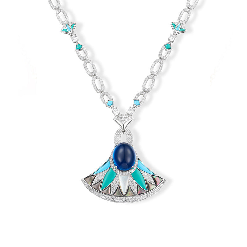 Colorful Snake Necklace - 18K Gold Plated | Bo Cheng Jewelry - View 3