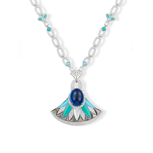 Colorful Snake Necklace - 18K Gold Plated | Bo Cheng Jewelry - View 3
