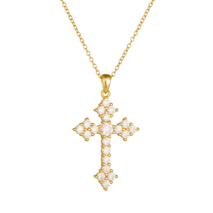 European and American Cross-border Pendant Sterling Silver Necklace Women's Personalized Hip-hop Ret