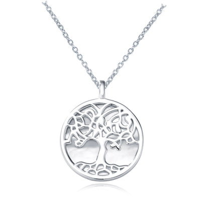 S925 Sterling Silver Tree of Life Pendant Necklace Women's European and American Cross-Border Access