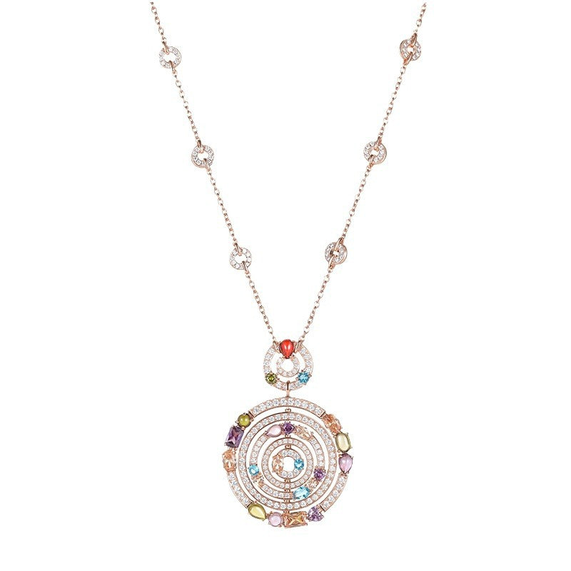 large color Necklace - 18K Gold Plated | Bo Cheng Jewelry - View 3