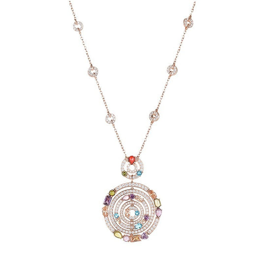 large color Necklace - 18K Gold Plated | Bo Cheng Jewelry - View 3