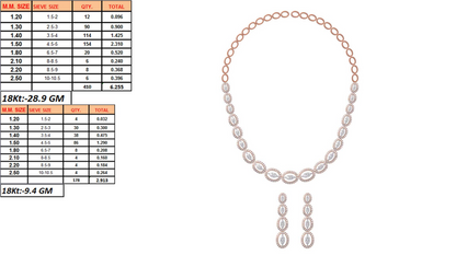 18K Gold Custom Diamond Necklace & Earring Set | 10 Designs | Moissanite Lab Diamond CZ | Bridal Luxury Fine Jewelry | Bo Cheng Jewelry