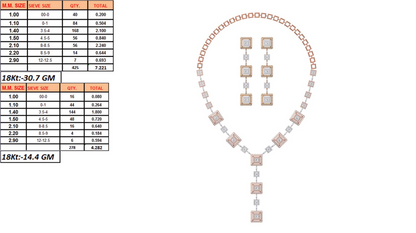 18K Gold Custom Diamond Necklace & Earring Set | 8 Designs | Moissanite Lab Diamond CZ | Bridal Luxury Fine Jewelry | Bo Cheng Jewelry
