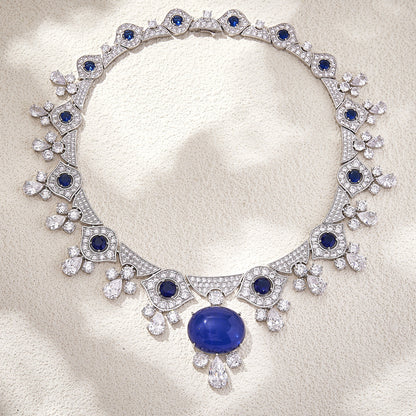 Wholesale Cultured gemstone necklace  set- 18K Gold Plated Factory Price