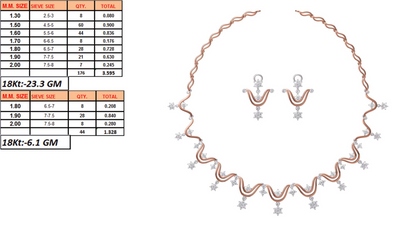 18K Gold Custom Diamond Necklace & Earring Set | 10 Designs | Moissanite Lab Diamond CZ | Bridal Luxury Fine Jewelry | Bo Cheng Jewelry
