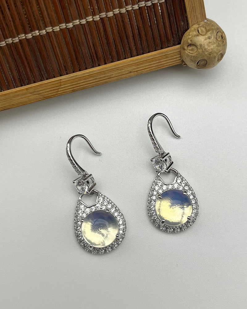 Green Chalcedony Earrings