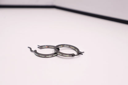 Circle Opal Earrings