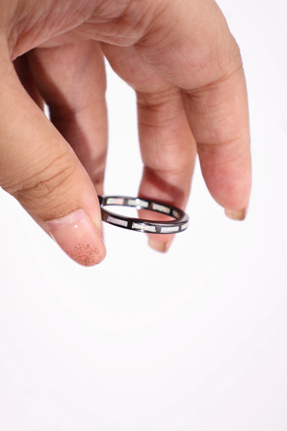 Circle Opal Earrings