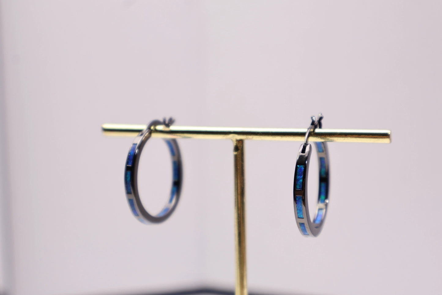 Circle Opal Earrings