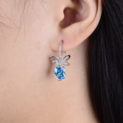 Large Square High Carbon Diamond Necklace