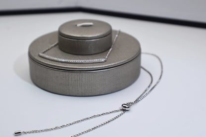 CZ Diamond Smile Necklace