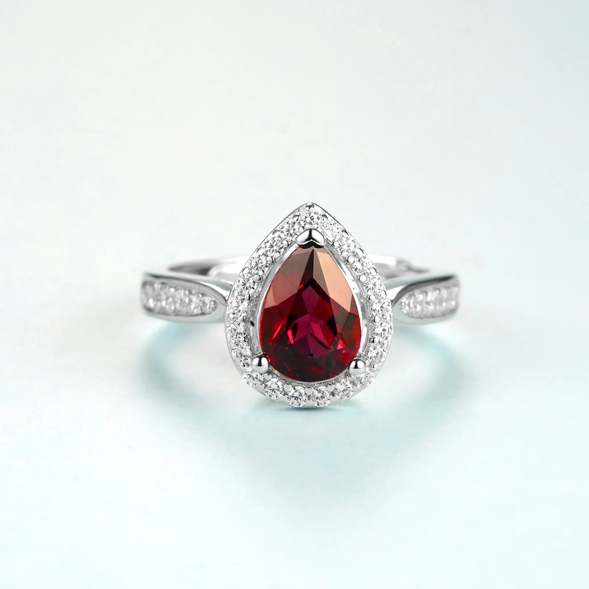 Magnesium Aluminum Garnet Ring 925 Silver Wholesale