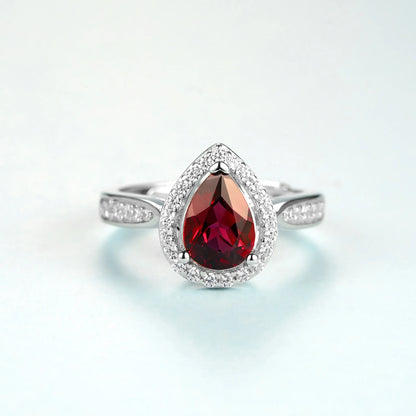 Magnesium Aluminum Garnet Ring 925 Silver Wholesale