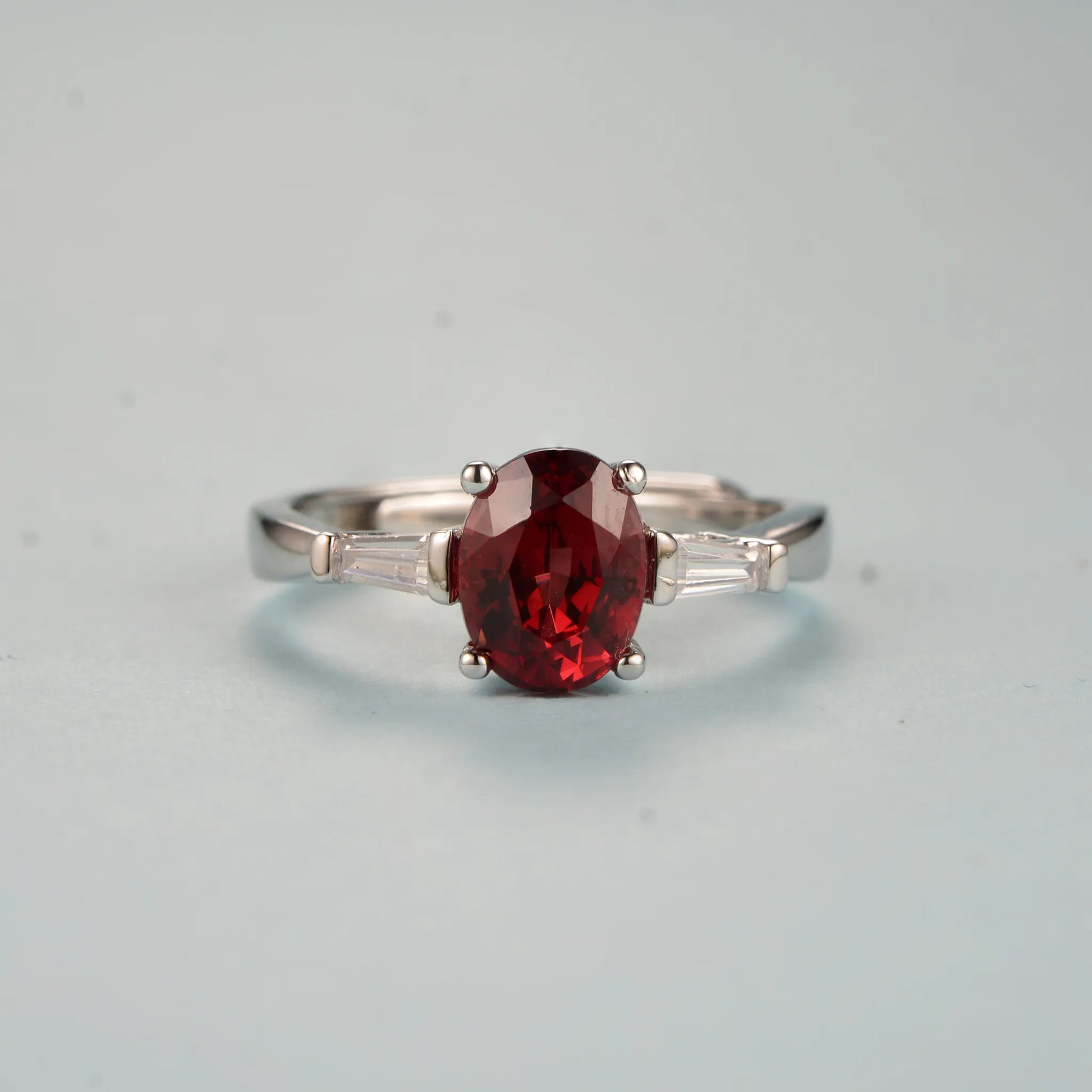 Magnesium Aluminum Garnet Ring 925 Silver Wholesale Style 2