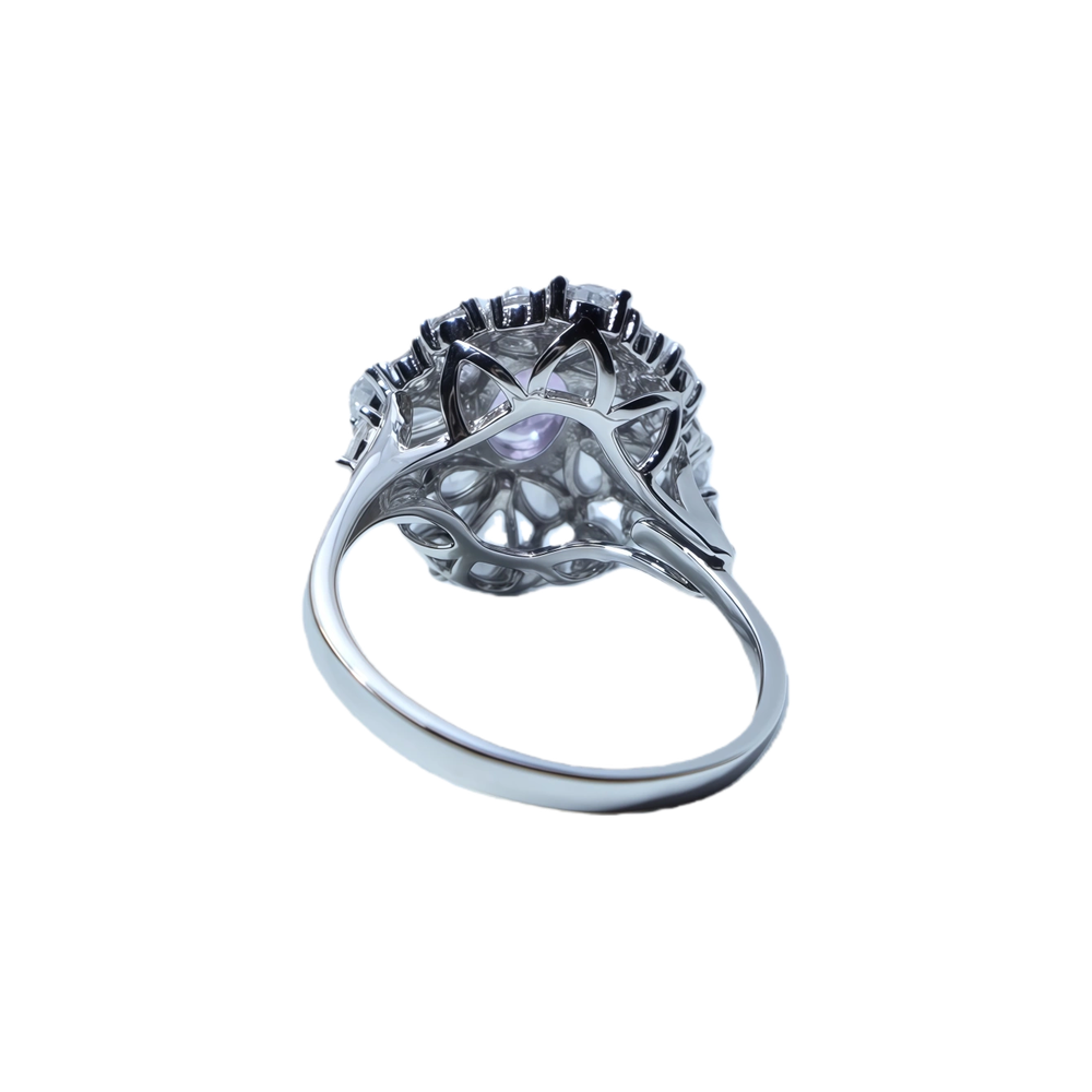 Quadrilateral Luxury Amethyst Ring