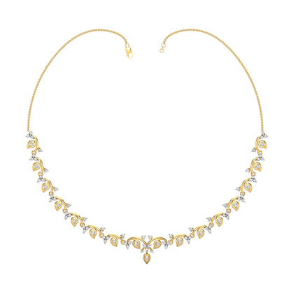 18K Gold Necklace & Earring Set 33 | Moissanite Natural Diamond Lab Diamond | Bridal Luxury | Bo Cheng Jewelry