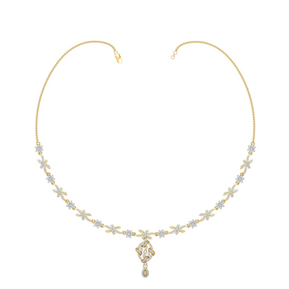 18K Gold Necklace & Earring Set 26 | Moissanite Natural Diamond Lab Diamond | Bridal Luxury | Bo Cheng Jewelry