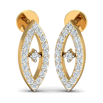 18K Gold Necklace & Earring Set 38 | Moissanite Natural Diamond Lab Diamond | Bridal Luxury | Bo Cheng Jewelry