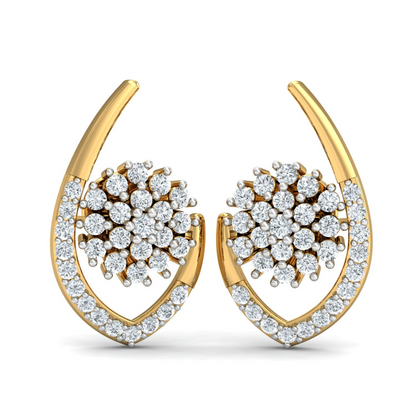 18K Gold Necklace & Earring Set 42 | Moissanite Natural Diamond Lab Diamond | Bridal Luxury | Bo Cheng Jewelry