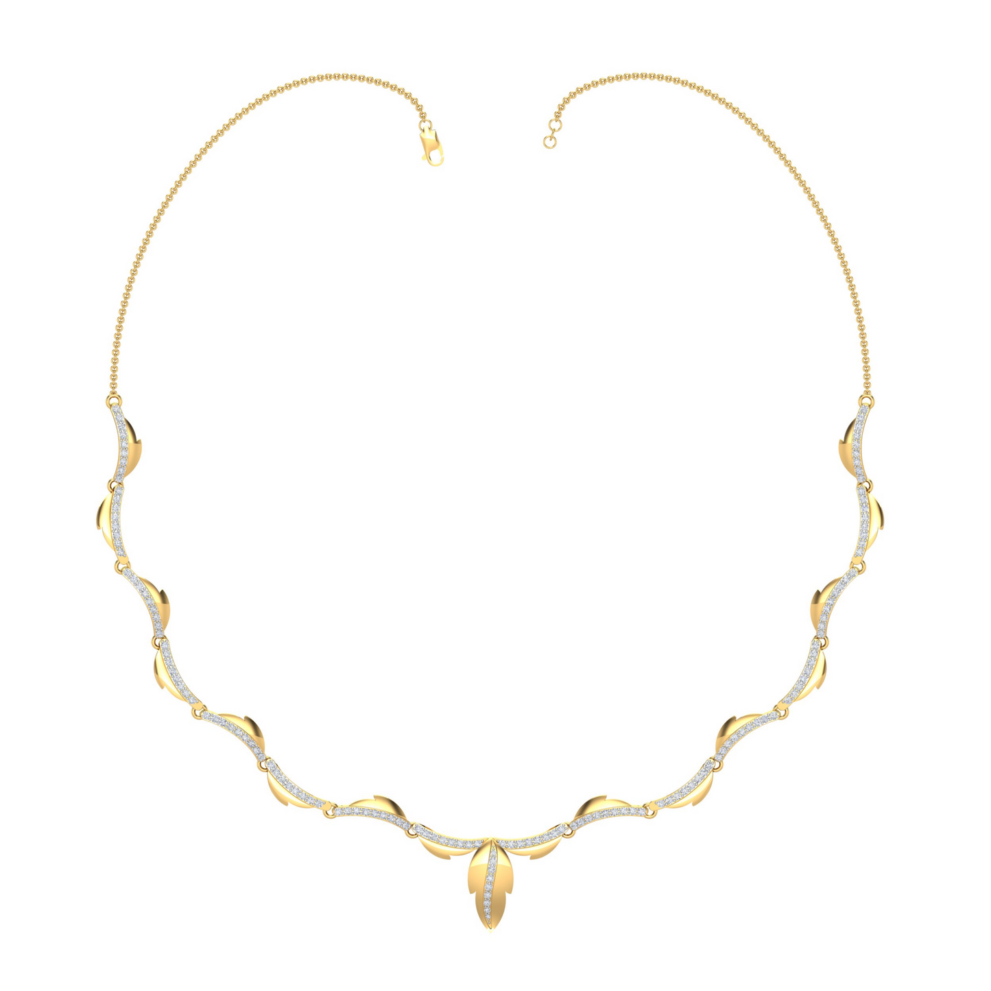 18K Gold Necklace & Earring Set 16 | Moissanite Natural Diamond Lab Diamond | Bridal Luxury | Bo Cheng Jewelry