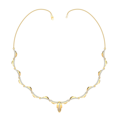 18K Gold Necklace & Earring Set 16 | Moissanite Natural Diamond Lab Diamond | Bridal Luxury | Bo Cheng Jewelry