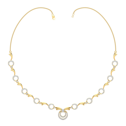 18K Gold Necklace & Earring Set 59 | Moissanite Natural Diamond Lab Diamond | Bridal Luxury | Bo Cheng Jewelry