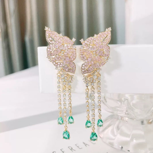 #010 Zircon Micro-set Minimalist Earrings - 18K Gold Plated | Bo Cheng Jewelry