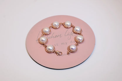 925 Sterling Silver Bun Bead Bracelet