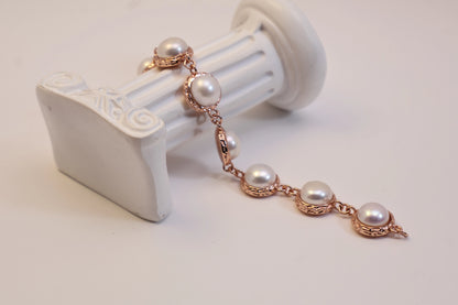 925 Sterling Silver Bun Bead Bracelet