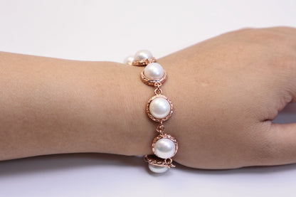 925 Sterling Silver Bun Bead Bracelet