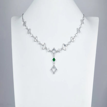 Geometric Patchwork Necklace