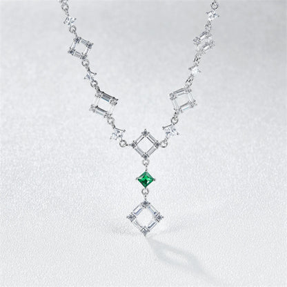 Geometric Patchwork Necklace