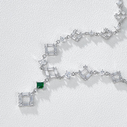 Geometric Patchwork Necklace