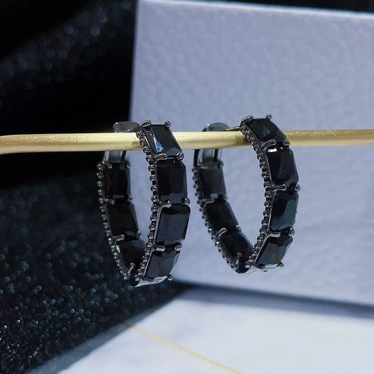 #005 Color Zircon Fashion Earrings Exquisite - 18K Gold Plated | Bo Cheng Jewelry