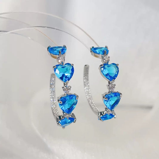 #008 Micro-set Fashion Earrings Sparkling - 18K Gold Plated | Bo Cheng Jewelry