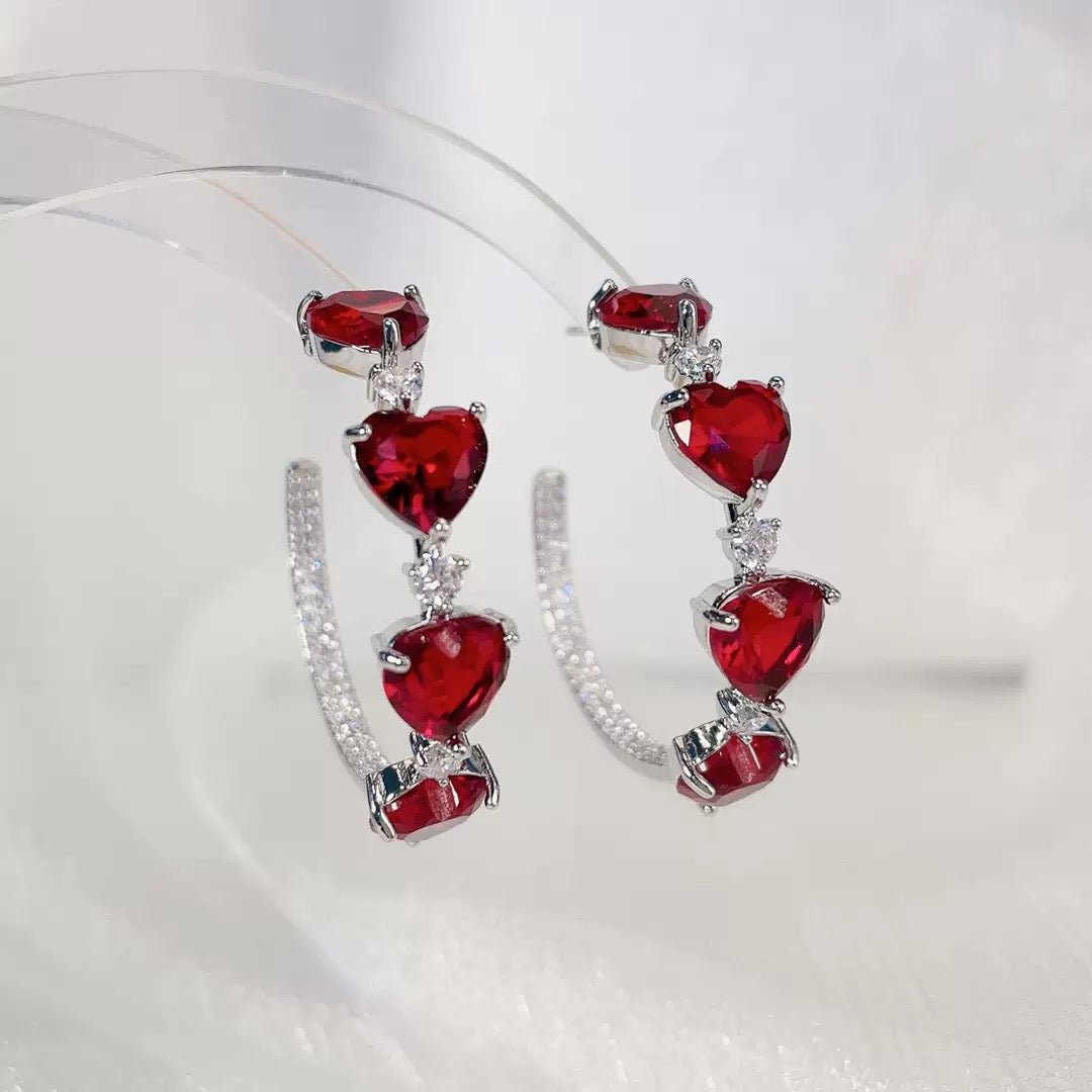 #008 Micro-set Fashion Earrings Sparkling - 18K Gold Plated | Bo Cheng Jewelry